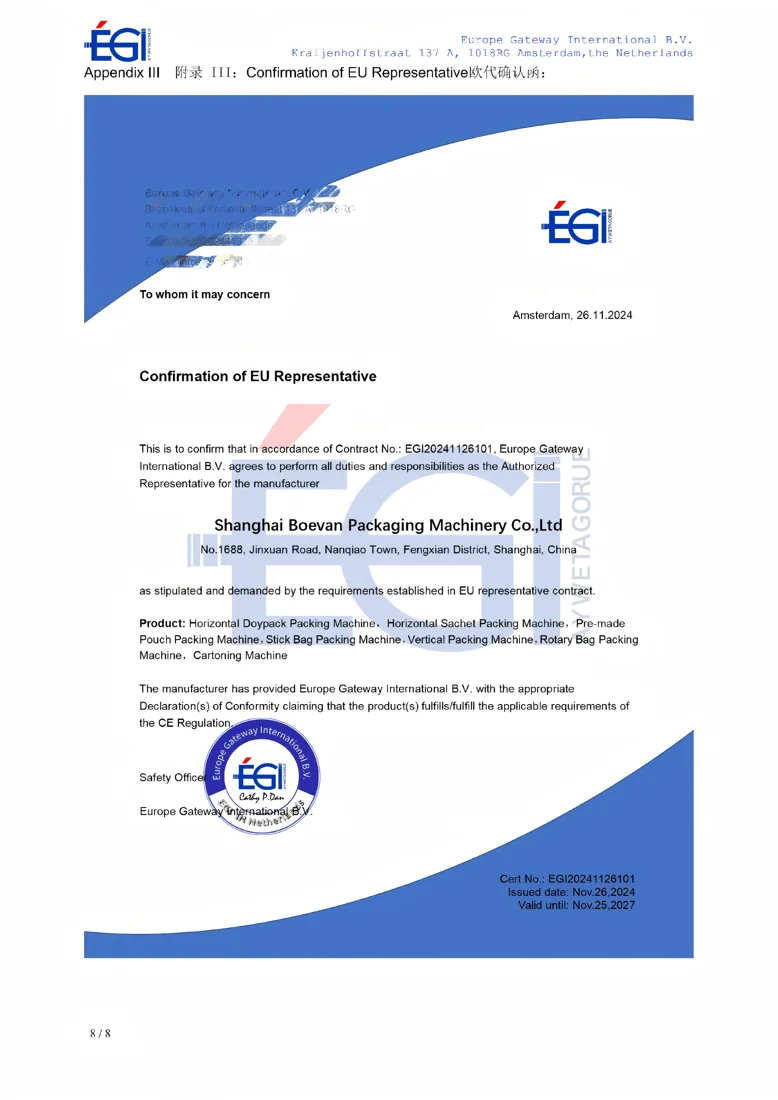 Boevan EU Compliance · EU Representative