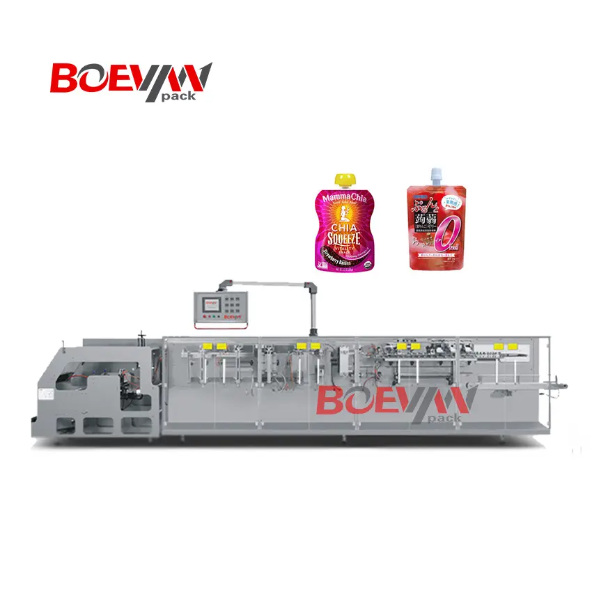 Horizontal Form Fill Seal | Spout Pouch Juice Packing Machine